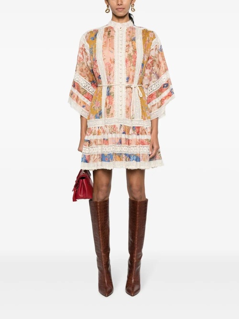 ZIMMERMANN Cira Lantern short dress - Pink - zdjęcie produktu nr 2