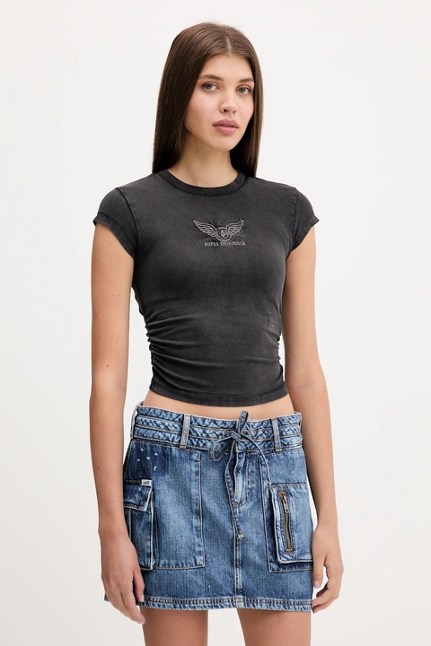 Guess Originals t-shirt VINTAGE damski kolor czarny W5YI43 J1314 - zdjęcie produktu nr 1