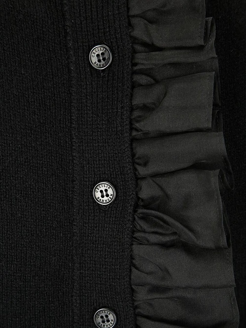 Cecilie Bahnsen Ruffle-detailing vest - Black - zdjęcie produktu nr 1