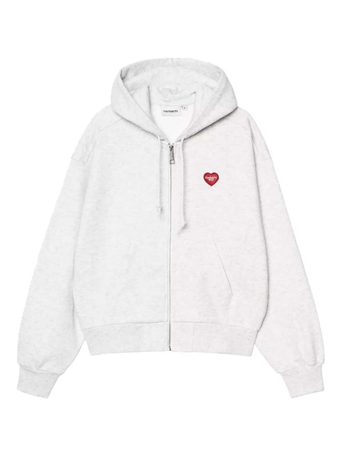 Carhartt WIP heart-logo zip-up hoodie - Grey - zdjęcie produktu nr 1