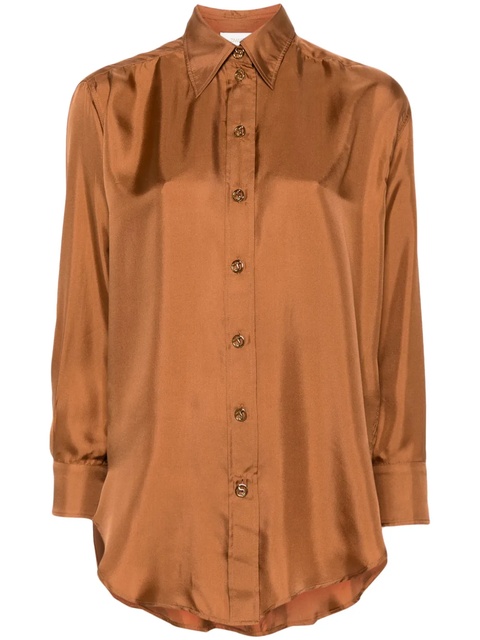 ZIMMERMANN Illustration Relaxed shirt - Brown - zdjęcie produktu nr 1