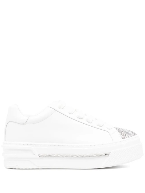 René Caovilla lace-up fastening trainers - White - zdjęcie produktu nr 1