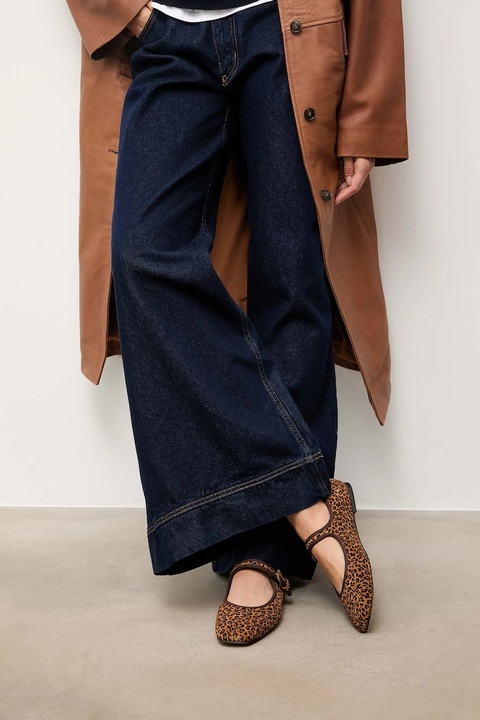 Answear.LAB baleriny zamszowe kolor brązowy - zdjęcie produktu nr 1