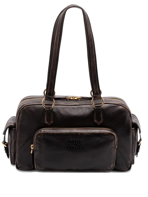 Miu Miu top-handle zip-fastening shoulder bag - Brown - zdjęcie produktu nr 1