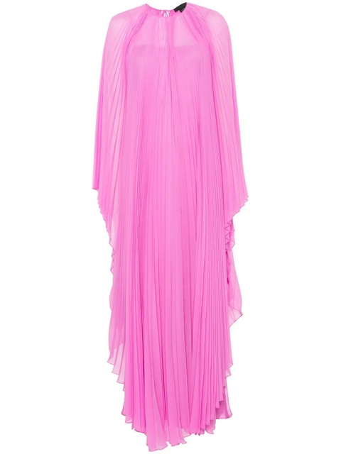 Max Mara pleated chiffon maxi dress - Pink - zdjęcie produktu nr 1
