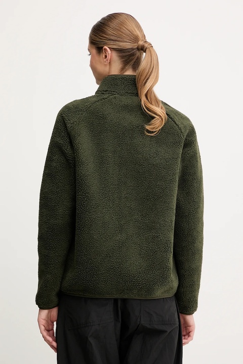 Fjallraven bluza polarowa Vardag Pile Fleece W kolor zielony gładka F84789.662 - zdjęcie produktu nr 2