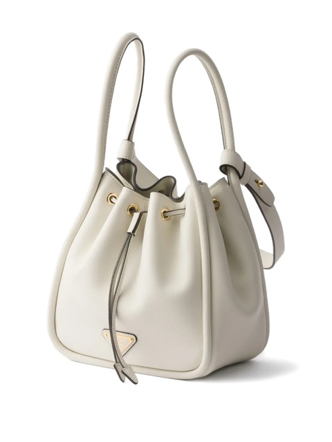 Prada small leather bucket bag - White - zdjęcie produktu nr 2