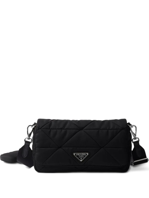 Prada stitching padded shoulder bag - Black - zdjęcie produktu nr 1