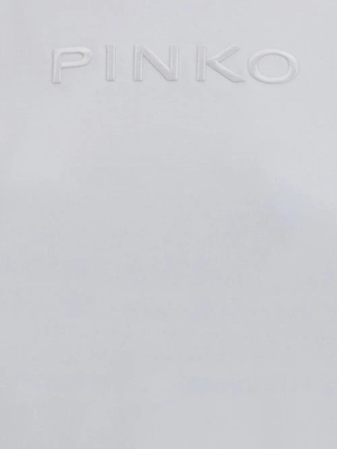 PINKO logo-embroidered jersey T-shirt - White - zdjęcie produktu nr 2