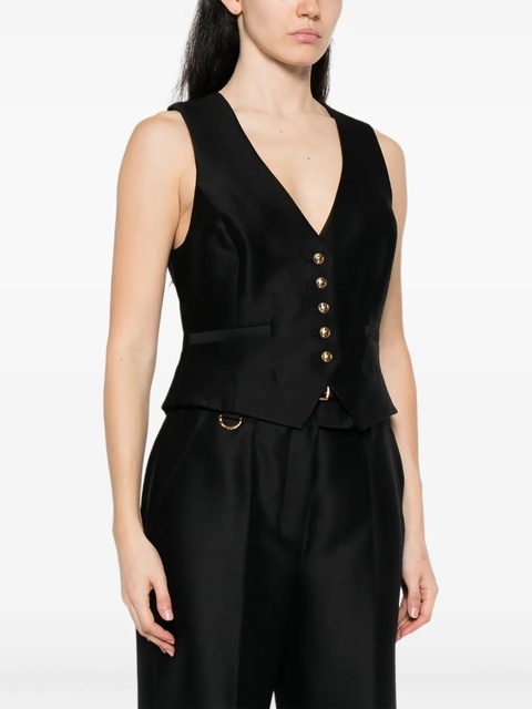 ZIMMERMANN button-fastening sleeveless vest - Black - zdjęcie produktu nr 2