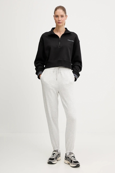 Calvin Klein Performance bluza damska kolor czarny gładka LVGWF5W310 - zdjęcie produktu nr 2