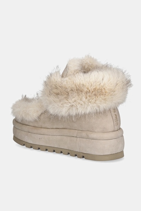 Naked Wolfe śniegowce Bambi kolor beżowy Bambi Faux Fur Suede Ice - zdjęcie produktu nr 2