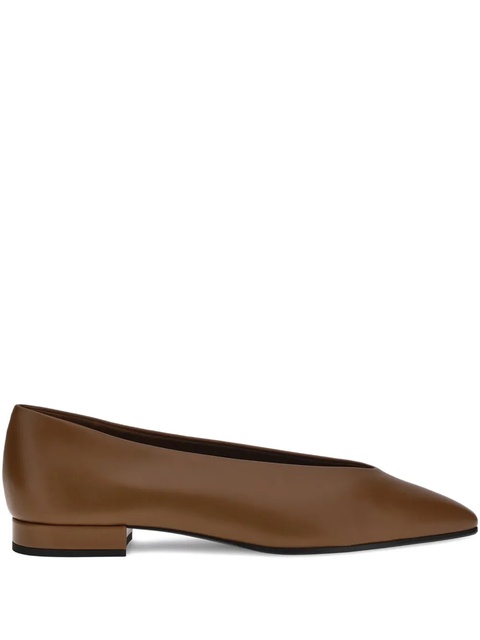 Loro Piana pointed-toe ballet flats - Brown - zdjęcie produktu nr 1