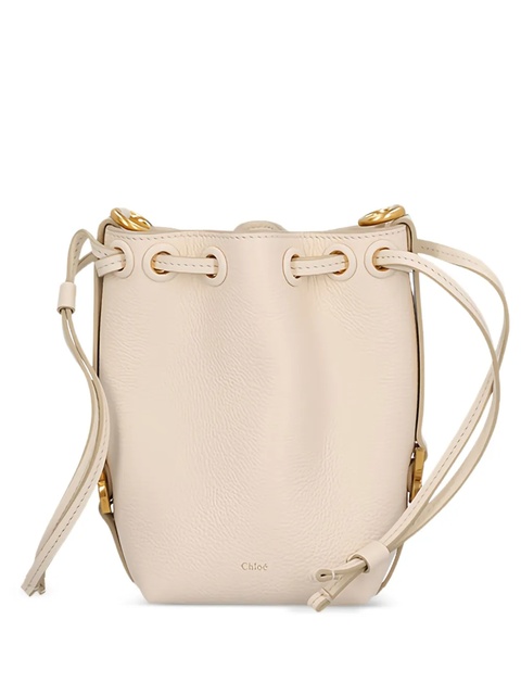 Chloé drawstring leather bucket bag - Neutrals - zdjęcie produktu nr 1