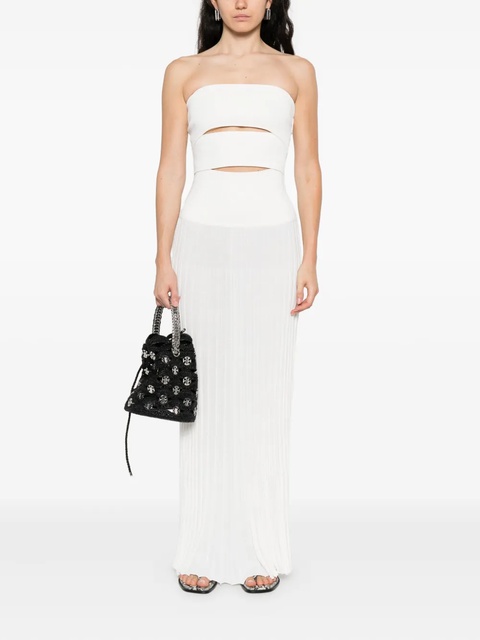 Christopher Esber pleated strapless dress - White - zdjęcie produktu nr 2