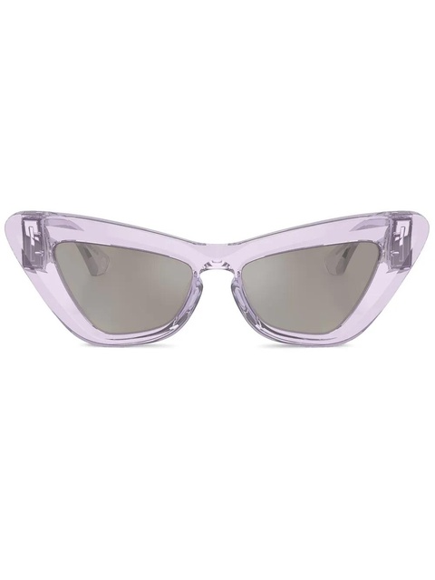 Burberry Eyewear logo-plaque sunglasses - Purple - zdjęcie produktu nr 1