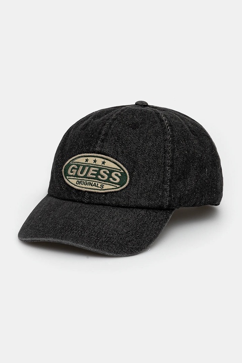 Guess Originals czapka z daszkiem jeansowa VINTAGE kolor czarny M5YZ05 WHGF0 - zdjęcie produktu nr 1