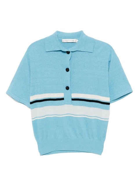 Christopher Esber Straccio polo top - Blue - zdjęcie produktu nr 1
