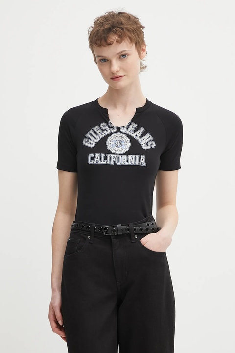 Guess t-shirt damski kolor czarny W5GI27 J1314 - zdjęcie produktu nr 1