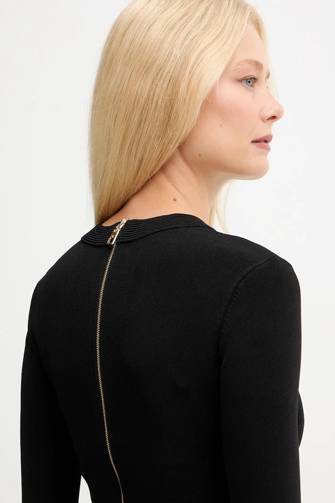 Elisabetta Franchi sukienka kolor czarny midi dopasowana AM28S57E2 - zdjęcie produktu nr 2