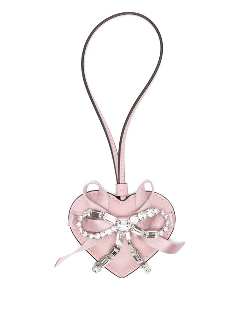 Jimmy Choo heart charmz bow keyring - Pink - zdjęcie produktu nr 1