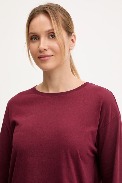 United Colors of Benetton piżama bawełniana damska kolor bordowy 35VB3P048 - zdjęcie produktu nr 2
