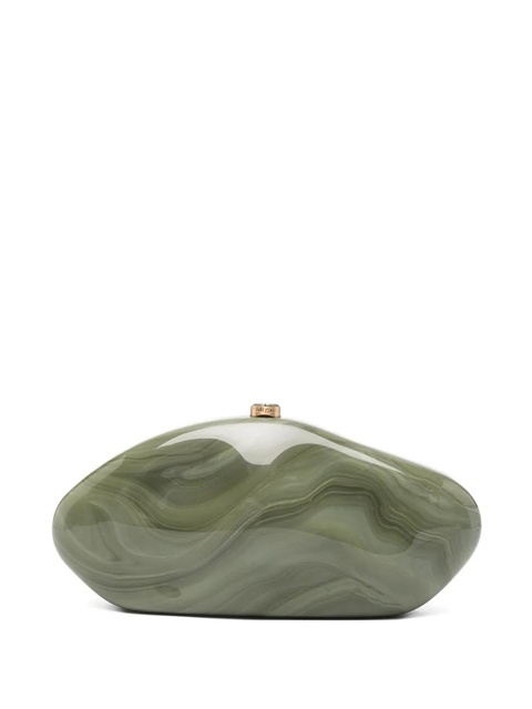 Cult Gaia marble-effect clutch bag - Green - zdjęcie produktu nr 1