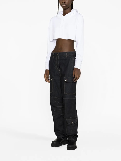 Givenchy cropped cotton hoodie - White - zdjęcie produktu nr 1