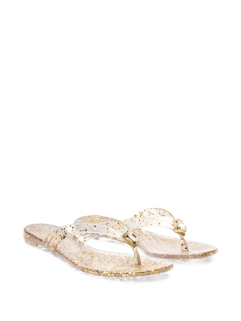 Casadei glitter-embellished flat sandals - Neutrals - zdjęcie produktu nr 2
