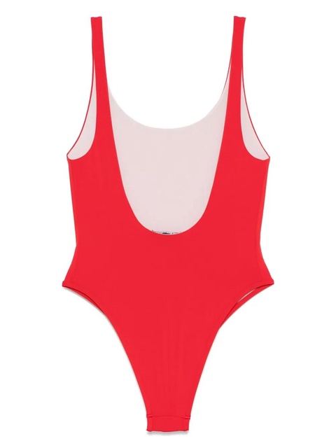 Balmain logo-appliqué swimsuit - Red - zdjęcie produktu nr 2