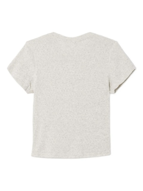 RE/DONE pointelle short-sleeve tee - Grey - zdjęcie produktu nr 1