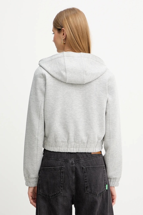 Pinko bluza damska kolor szary z kapturem melanżowa 104227 A2TL - zdjęcie produktu nr 2