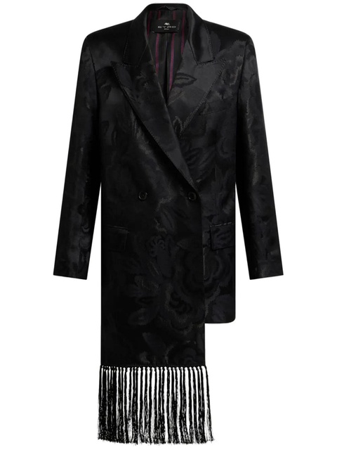 ETRO fringed jacquard blazer - Black - zdjęcie produktu nr 1