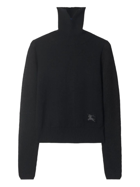 Burberry turtleneck patch sweater - Black - zdjęcie produktu nr 1