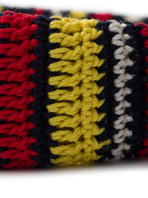 Prada crochet-knit headband - Red - zdjęcie produktu nr 2
