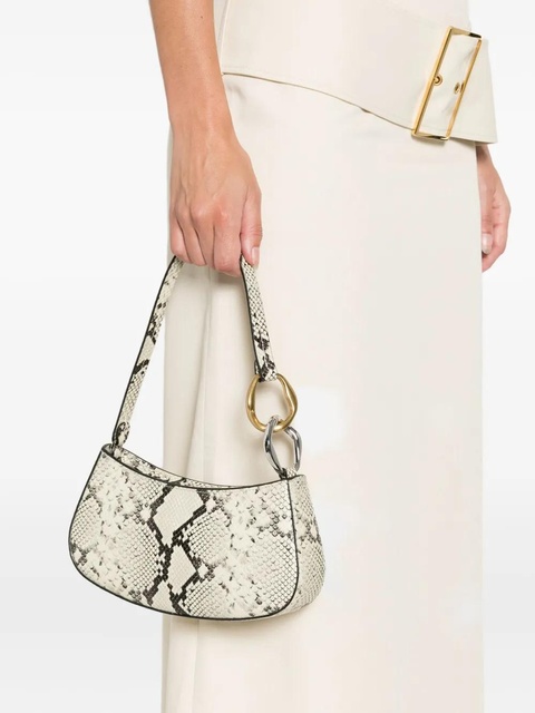 STAUD Ollie snakeskin hardware tote bag - White - zdjęcie produktu nr 2