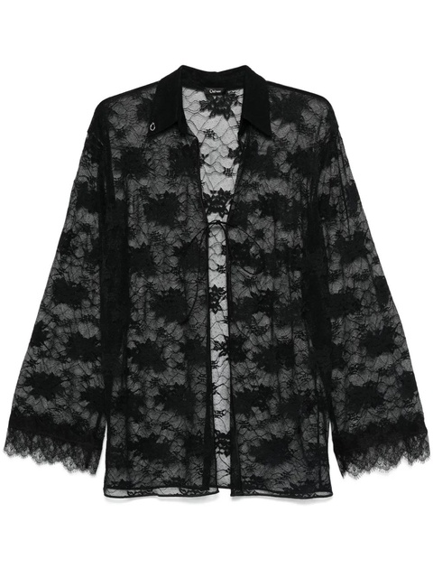 Oséree lace shirt - Black - zdjęcie produktu nr 1