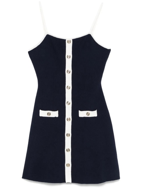 Maje ribbed knit midi dress - Blue - zdjęcie produktu nr 1