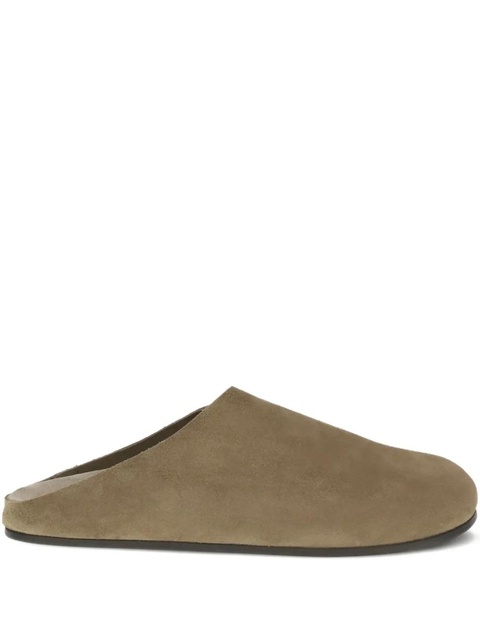 The Row Hudson round-toe mules - Green - zdjęcie produktu nr 1