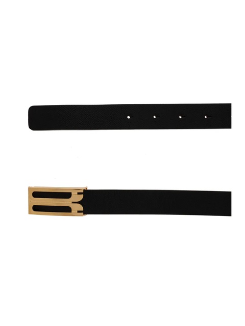Victoria Beckham regular Dorian leather belt - Black - zdjęcie produktu nr 2