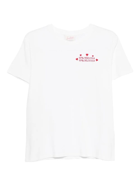 MC2 Saint Barth embroidered-motif T-shirt - White - zdjęcie produktu nr 2