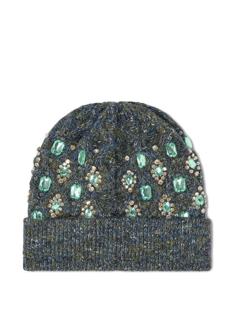 PINKO jewel-embellished beanie - Grey - zdjęcie produktu nr 1