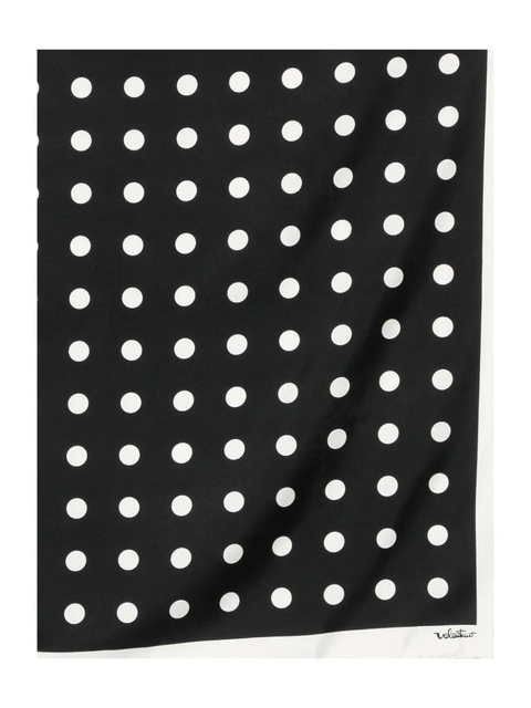 Valentino Garavani polka dots silk scarf - Black - zdjęcie produktu nr 2