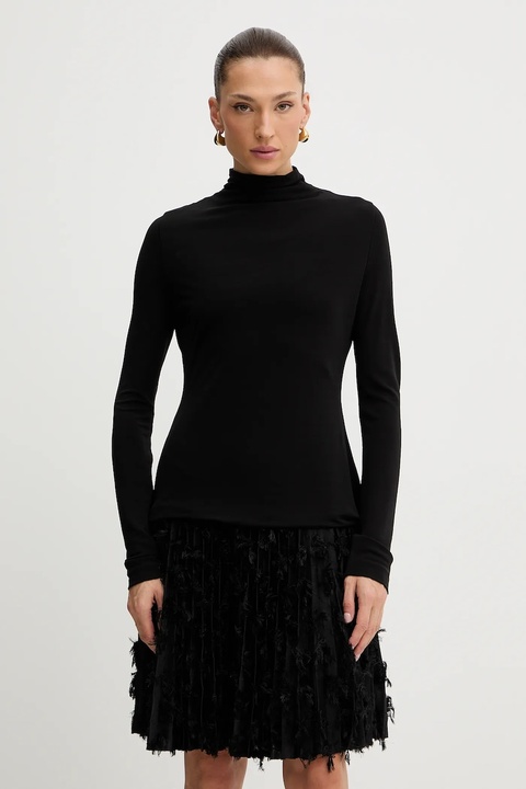 BOSS sukienka kolor czarny mini rozkloszowana 50548115 - zdjęcie produktu nr 2