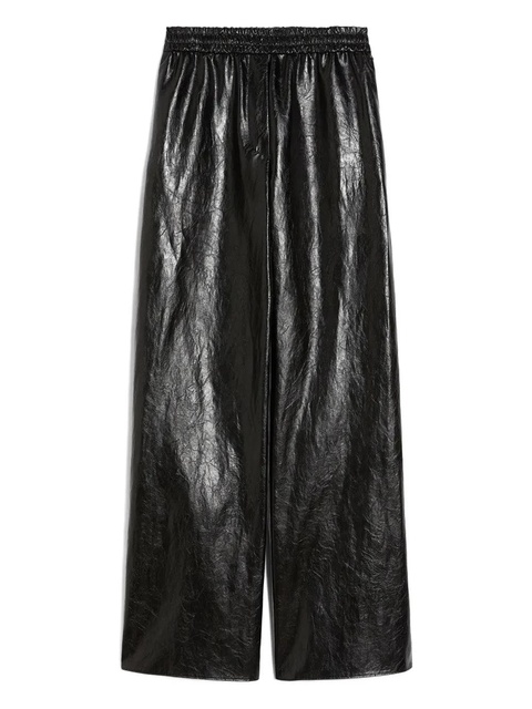 Max Mara Plutone elastic-waist leather-effect trousers - Black - zdjęcie produktu nr 1