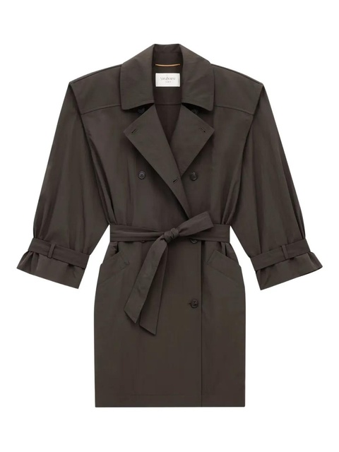 Saint Laurent belted trench coat - Brown - zdjęcie produktu nr 1