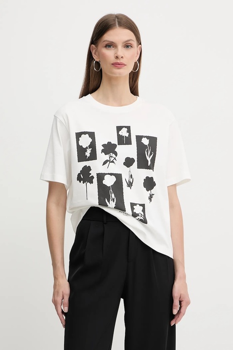 Weekend Max Mara t-shirt bawełniany damski kolor biały 2525976051600 - zdjęcie produktu nr 1