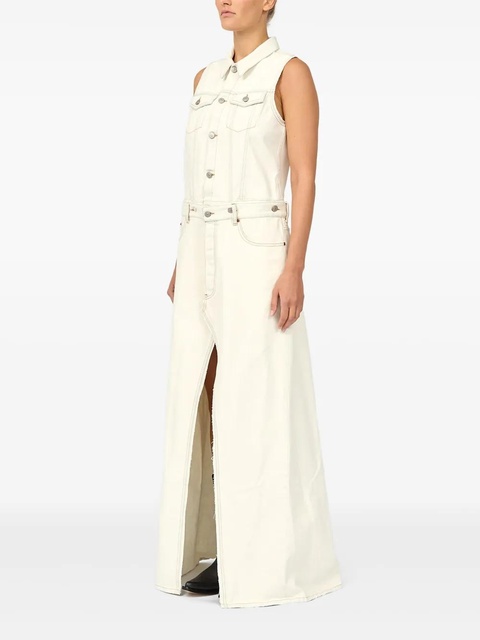 MM6 Maison Margiela denim maxi dress - Neutrals - zdjęcie produktu nr 2