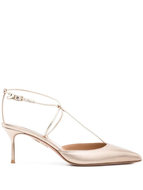 Aquazzura Roman Romance 65mm pumps - Gold - zdjęcie produktu nr 1