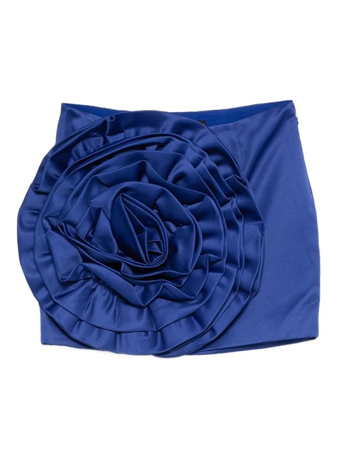 ROTATE BIRGER CHRISTENSEN floral-appliqué skirt - Blue - zdjęcie produktu nr 1